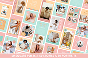 Pastel Boho Instagram Templates, a Social Media Template by SunshineStudioBoutique (Thumbnail 6 of 8)