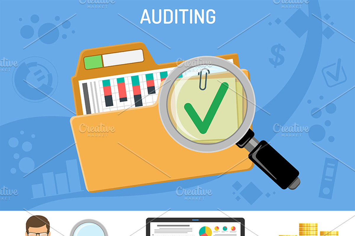 Auditing, Tax, Accounting Concepts, a Finance Illustration by TAlex (Photo 6 of 7)