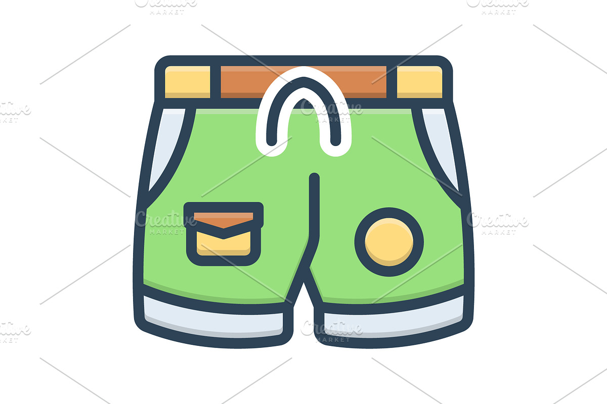 Short cloth color icon, a Duotone Icon by Creative priyanka