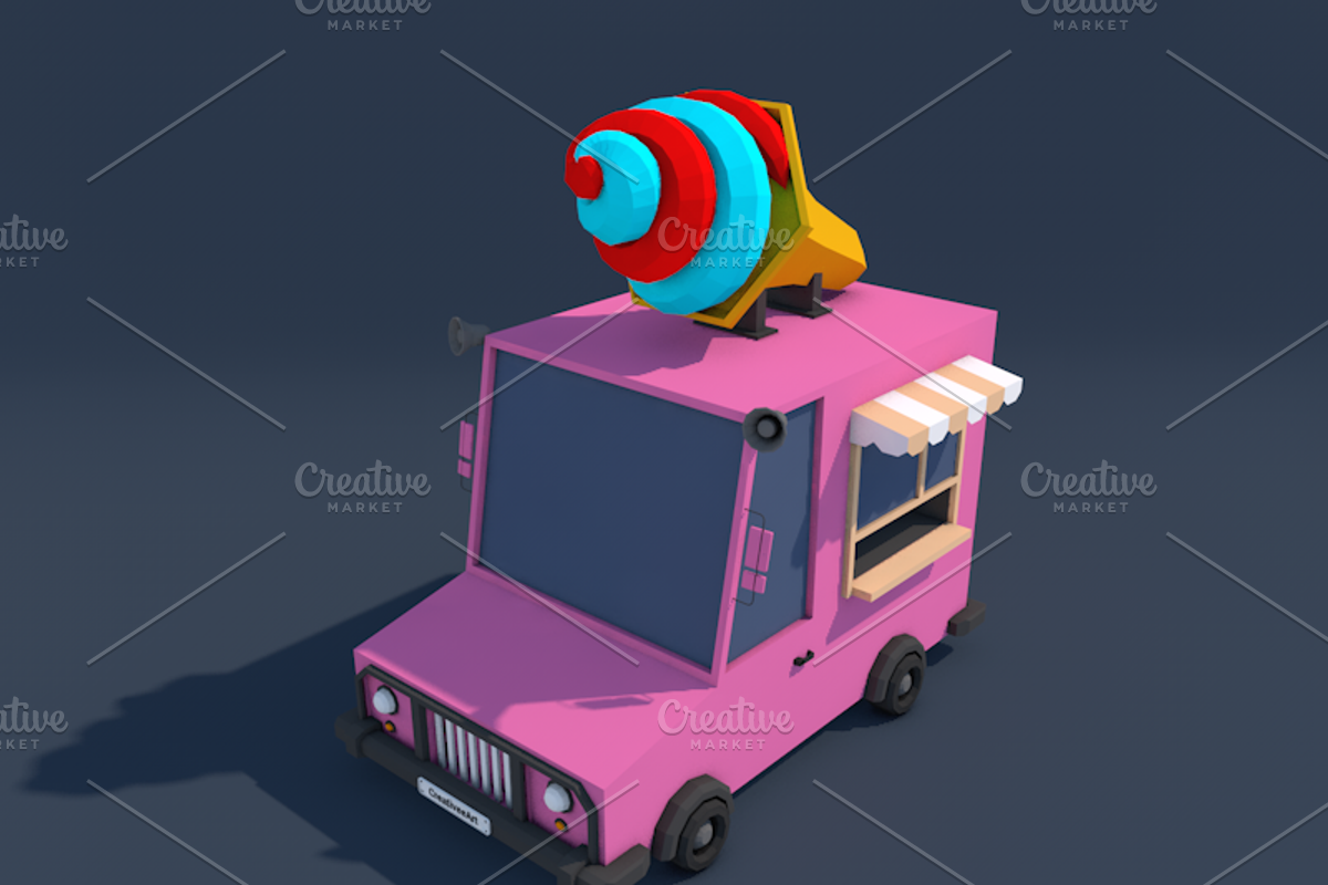 Ultimate Low Poly City Cars Pack, a Cars & Vehicle 3D Model by CreativeeArt (Photo 23 of 54)