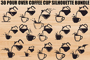 Pour Over Coffee Cup Silhouette Bund, an Illustration by Designs_River (Thumbnail 1 of 31)