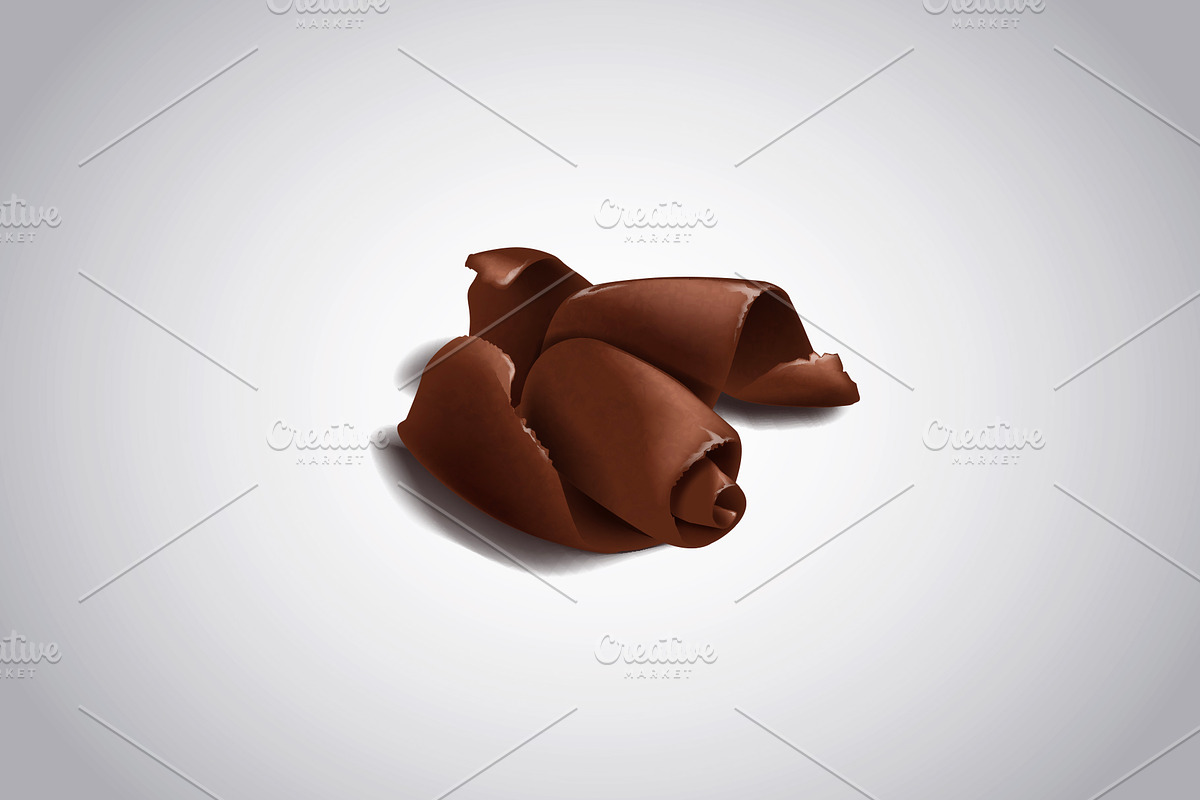 Realistic chocolate set., a Food Illustration by George Rod (Photo 3 of 3)