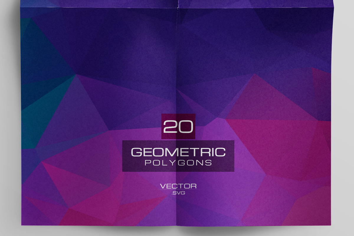 Geometric Polygons Vector Pack preview 4