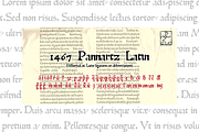 1467 Pannartz Latin, a Blackletter Font by GLC Foundry (Thumbnail 1 of 5)