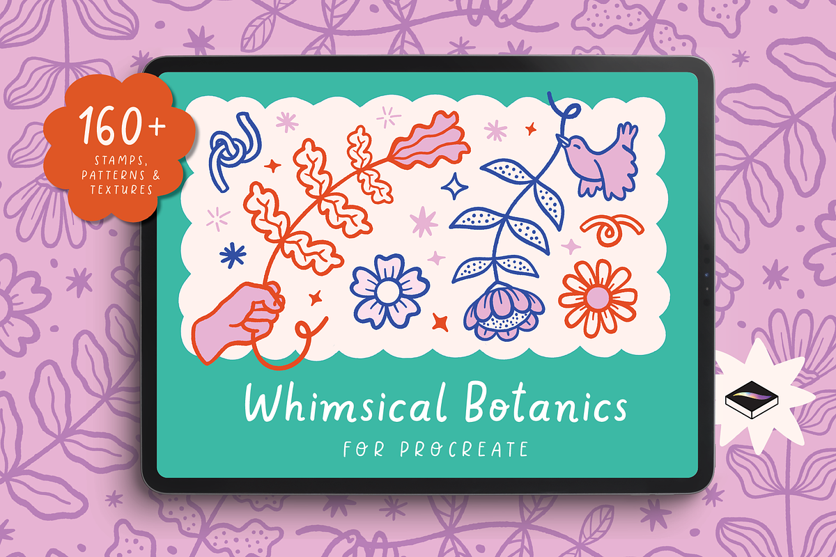 Whimsycal Botanics for Procreate, a Brush Add-On by Pencil Twist (Photo 1 of 10)