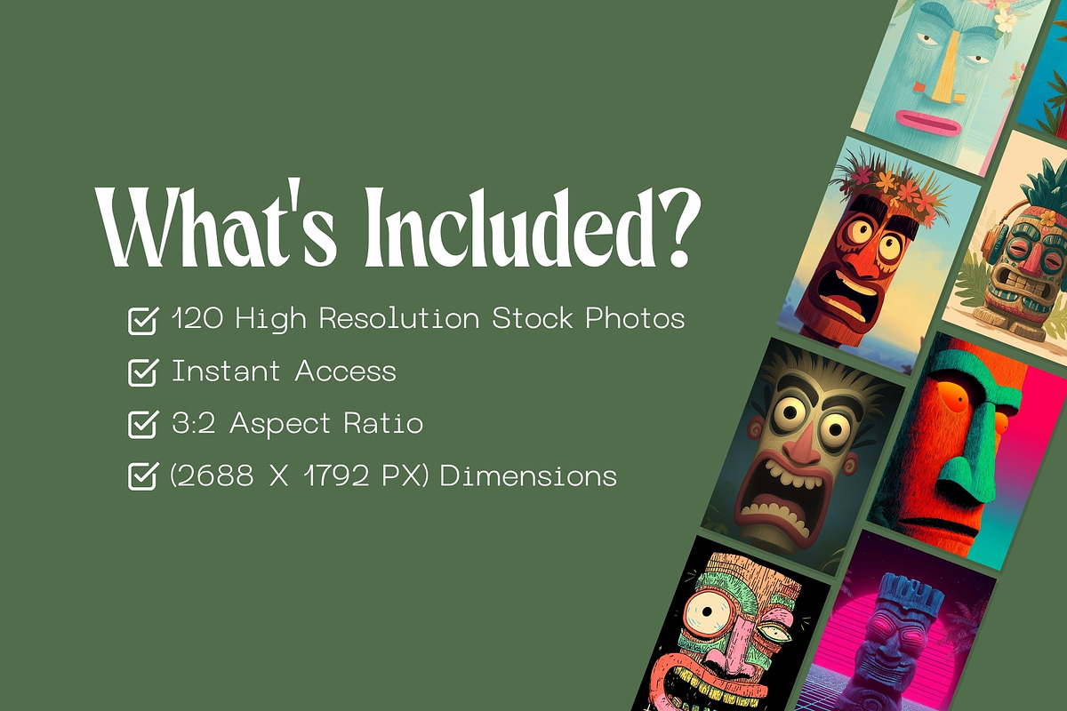 120 Tropical Tiki Mask Illustrations, a Decorative Illustration by Incomelion (Photo 19 of 20)