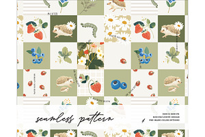 Summer Garden pattern Wildflowers