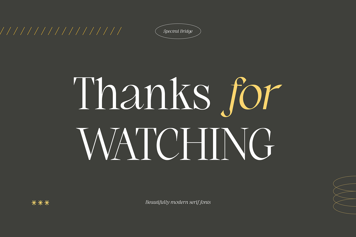 Spectral Bridge - Modern Serif, a Serif Font by Namara Creative Studio (Photo 13 of 14)