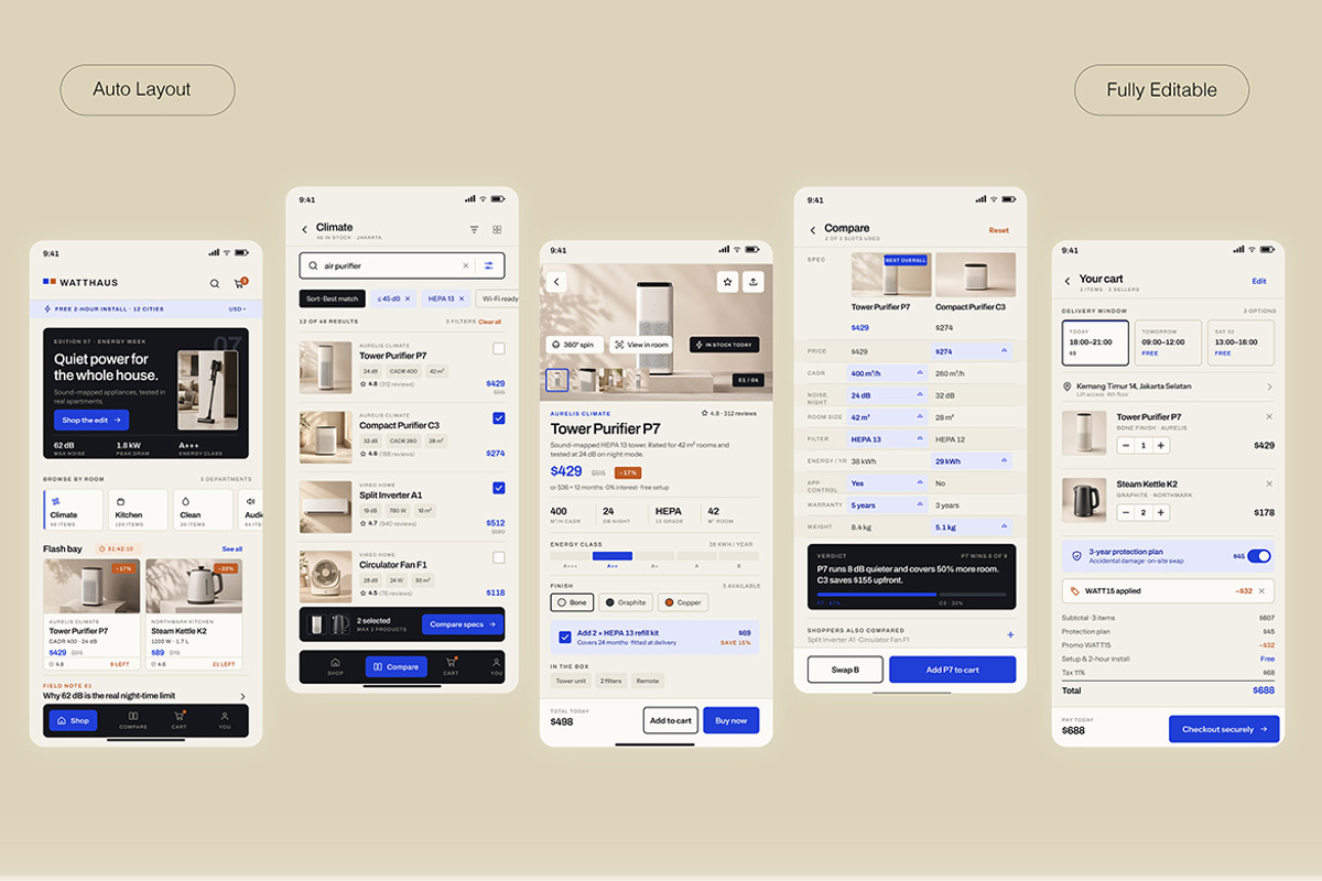 VoltHaus — Home Electronics Store, an UI Kit Template by Pitchlook.Studio (Photo 3 of 4)