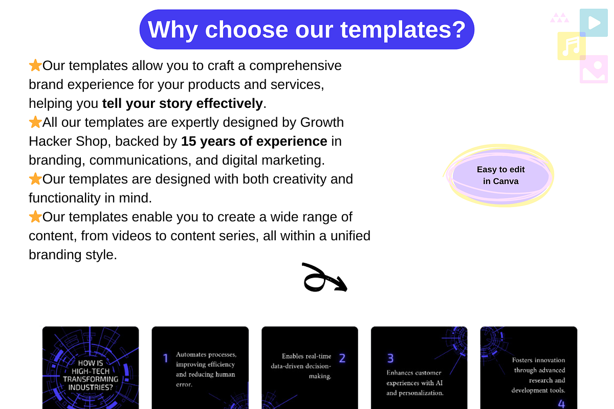 Linkedin Carousel Post Bundle, a Social Media Template by GrowthHackingStudio (Photo 4 of 8)