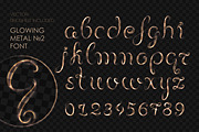 8 GLOWING METAL FONTS / 8 BRUSHES, a Handwritten Font by Nadin_Lebedeva (Thumbnail 9 of 16)