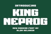 King Neprog, a Sans Serif Font by alon kelakon (Thumbnail 1 of 4)