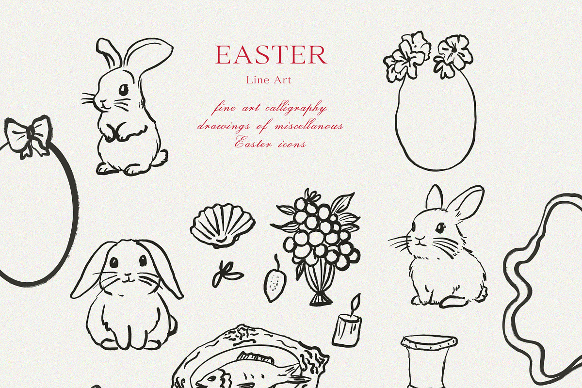 Hand Drawn Easter Watercolor Set, an Object Graphic by Laras Wonderland (Photo 8 of 11)