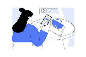Sharing a new look isolated cartoon, a Person Illustration by Visual Generation
