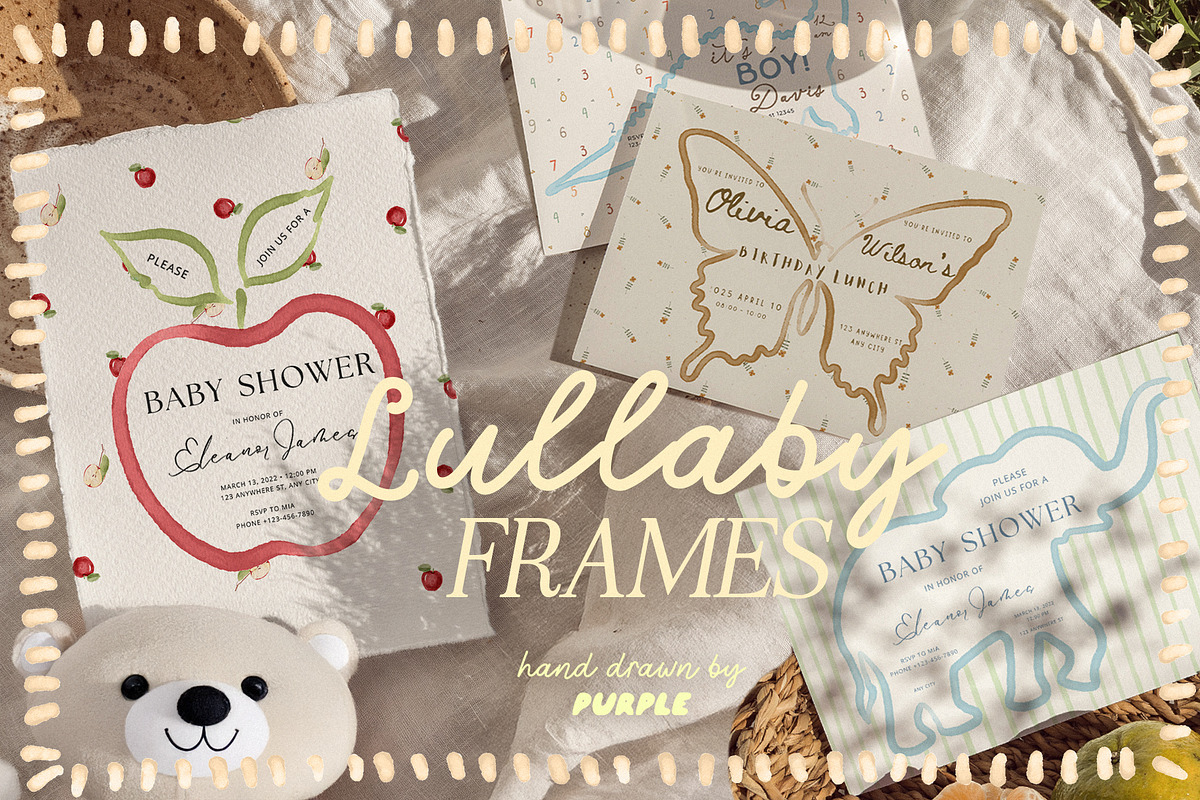 Lullaby Frames: Baby Pack, a Decorative Illustration by Purple (Photo 11 of 11)