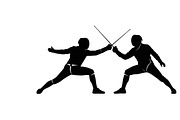 An elegant Fencing Duel Silhouettes, an Illustration by Amazin_art (Thumbnail 8 of 31)