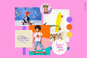 Cool Kid: 90s Graphic & Pattern Set, an Animal Illustration by AlekseliArt (Thumbnail 3 of 13)