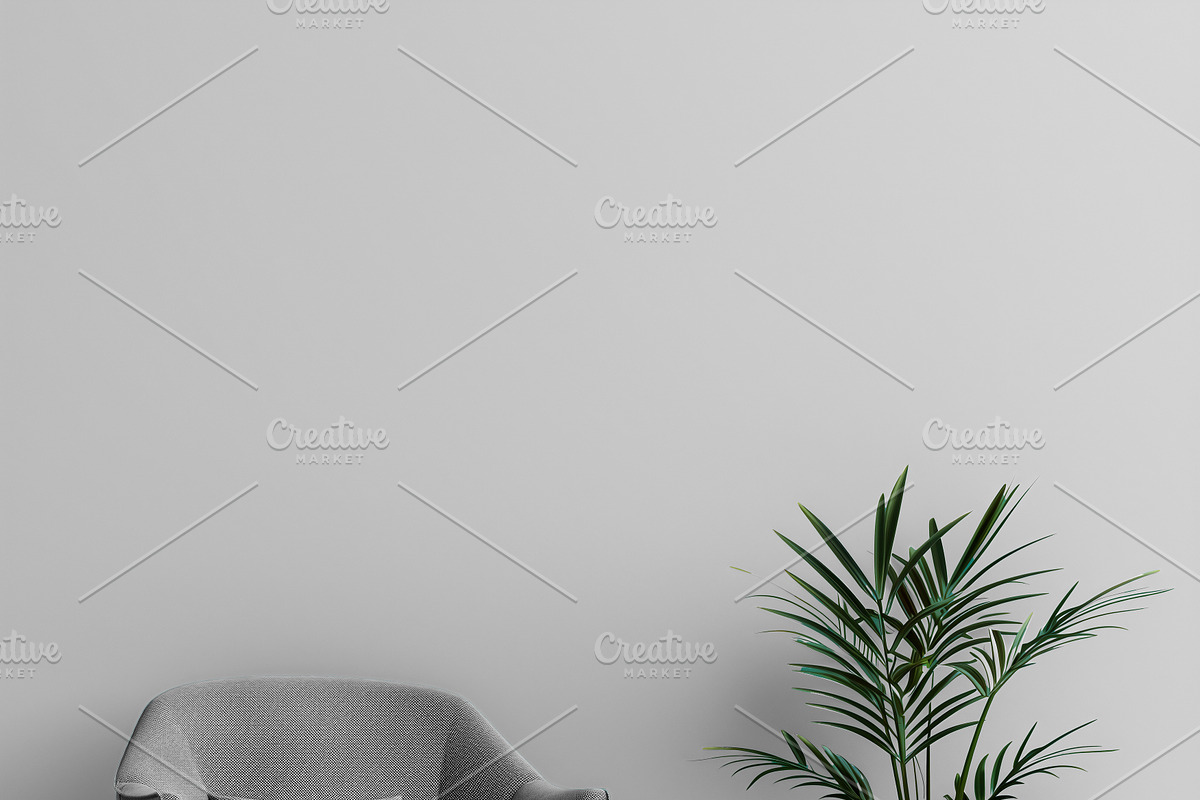 Wallpaper Mockup/ Chair Scene Psd, a Product Mockup by Nora Gad (Photo 3 of 10)