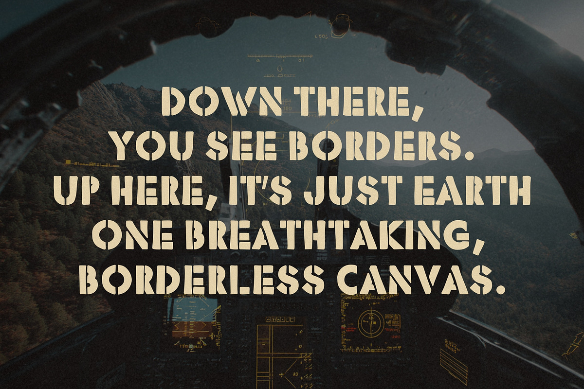 Stencil Force - Military & Army Font, a Handwritten Font by HipFonts (Photo 7 of 7)