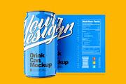 Glossy Drink Can with Label Mockup, a Packaging Mockup by Aprndy85 (Thumbnail 5 of 5)