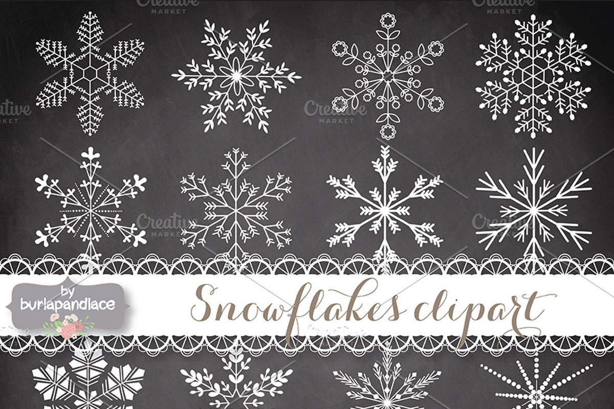 Vector Rustic christmas clipart, an Illustration by burlapandlace (Photo 2 of 2)