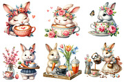 Easter Bunny Love Coffee Clipart, a Graphic by CitraGraphics (Thumbnail 3 of 4)