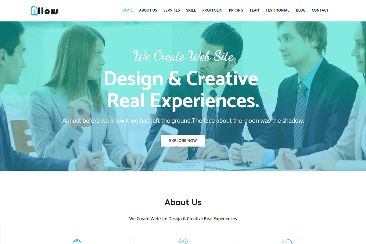 Allow One Page HTML5 Template, a HTML Template by CreativeGigs (Photo 4 of 4)