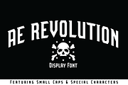 AE Revolution Display Font, a Font by Eargle Design, LLC (Thumbnail 1 of 4)