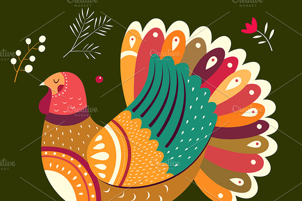 Thanksgiving day, a Decorative Illustration by MoleskoStudio (Photo 4 of 7)