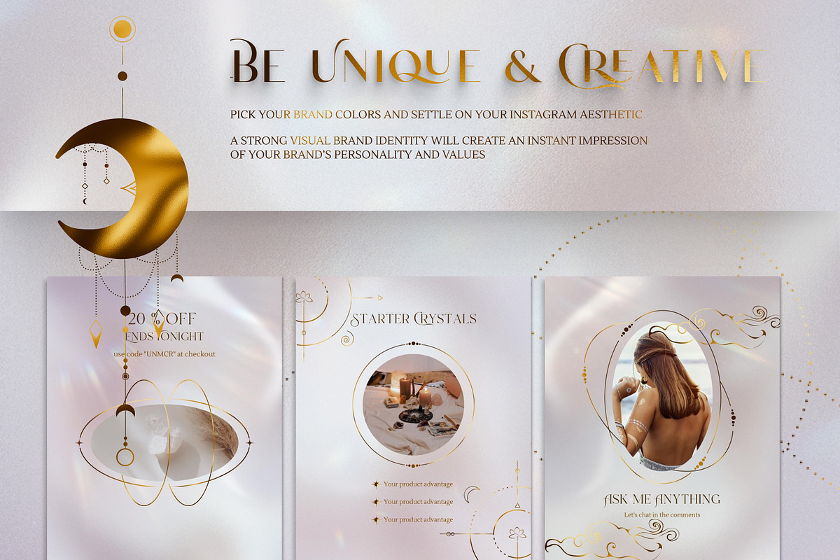Spiritual Instagram Post Templates, a Social Media Template by Under My Cozy Roof (Photo 4 of 9)