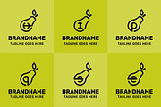 Letter H I P Q S Z Pear Logo Set, a Branding & Logo Template by Pray Art Design Studio (Thumbnail 1 of 2)