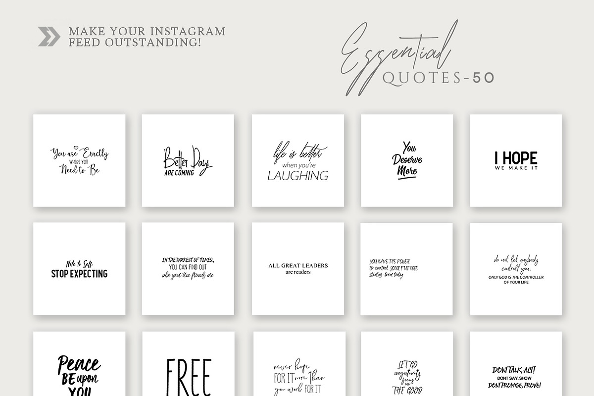 645 Essential Social Media Quotes, a Social Media Template by Eviory (Photo 20 of 25)