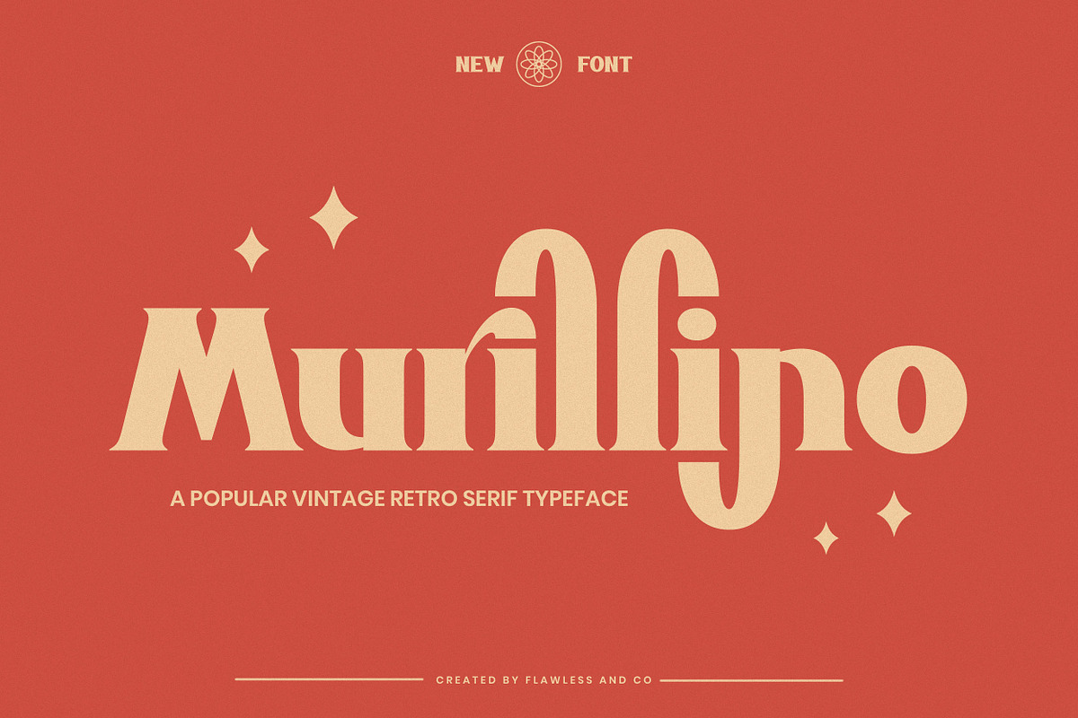 Murillino – Retro Serif Font, a Serif Font by Flawless And Co (Photo 1 of 10)