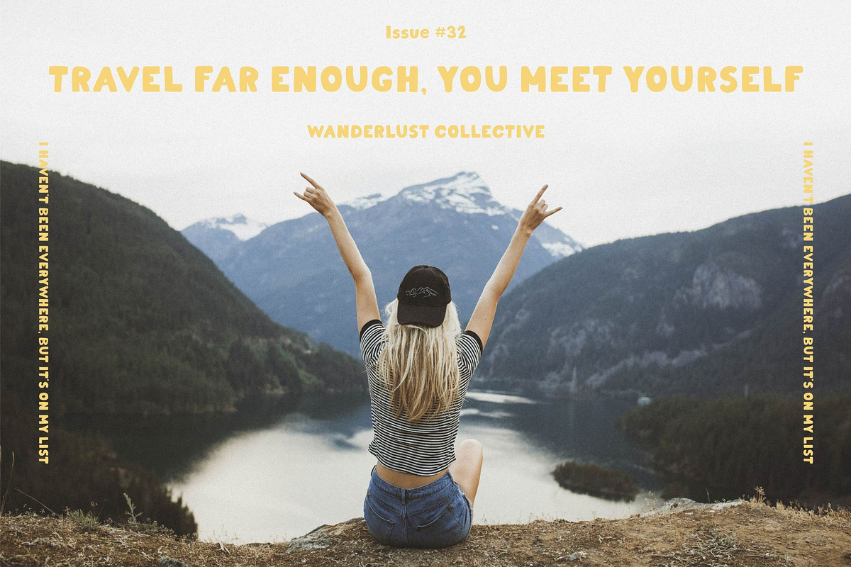 Wanderlust Handwritten Sans Serif, a Font by vanloveart (Photo 3 of 8)