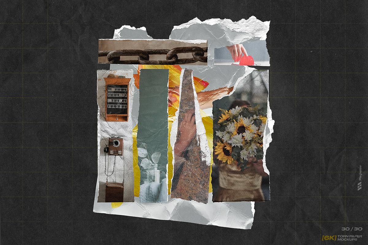 [6K] Torn Paper Mockups, a Texture Graphic by Meglenov (Photo 8 of 16)