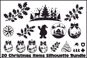 Winter Holiday Cut File Bundle, an Illustration by hafijul