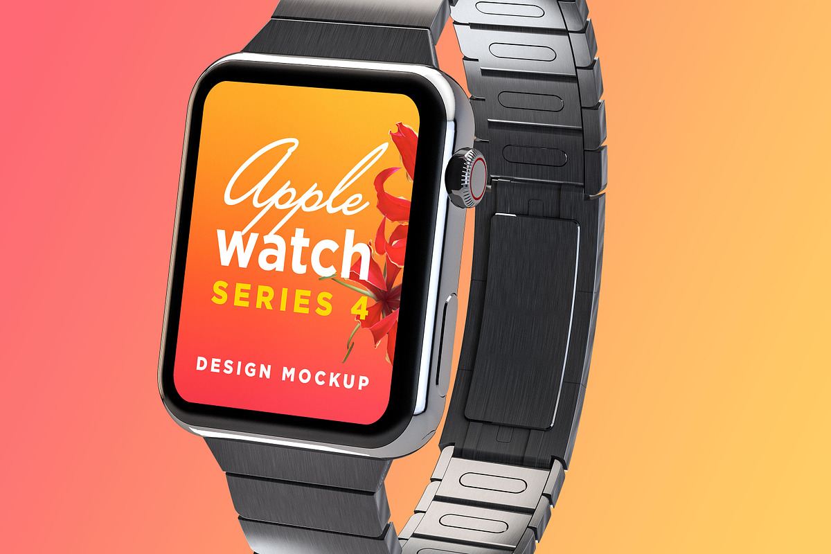 Apple Watch Design Mockup, a Wearable Device Mockup by illustrated (Photo 5 of 10)