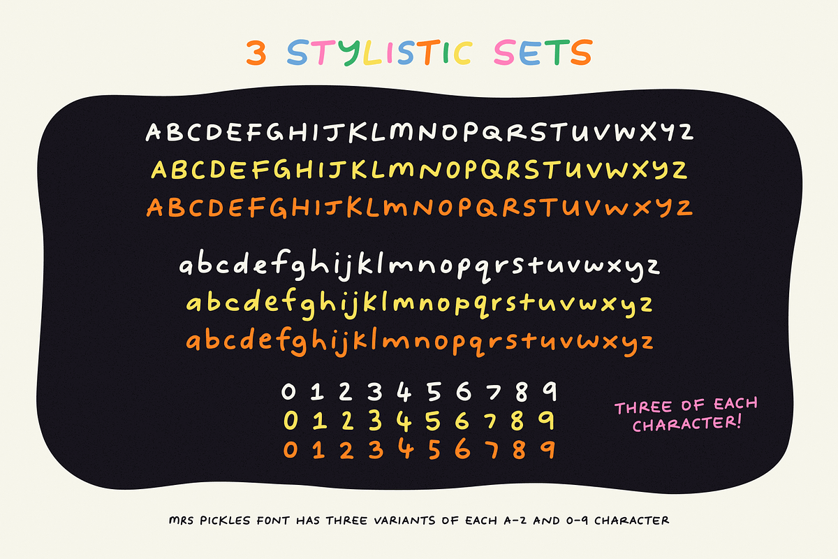 Mrs Pickles friendly marker font, a Handwritten Font by TYPEHEIST (Photo 3 of 11)
