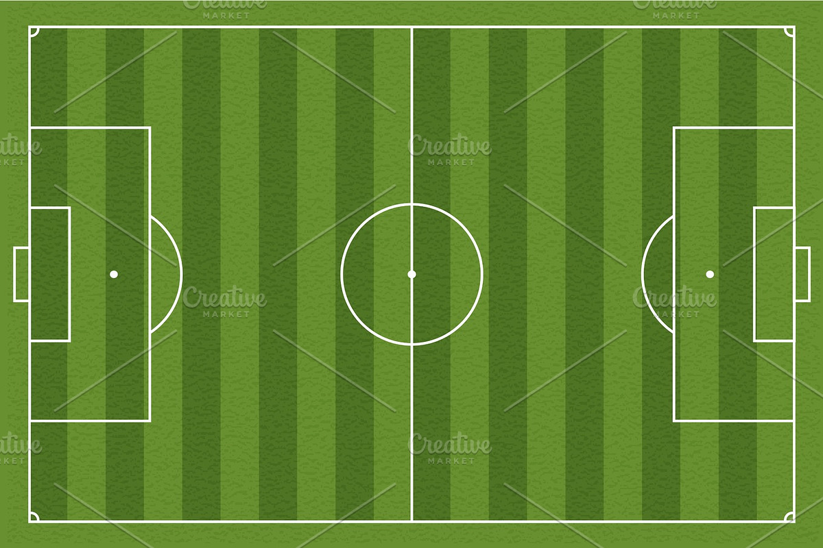 Soccer field, vector illustration, a Texture Graphic by Marinstri