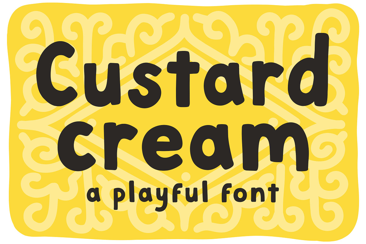 Custard Cream - A Playful Font, a Sans Serif Font by Happy Type Club (Photo 1 of 5)