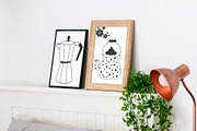 Hygge Black and White Clipart, a Seasonal Illustration by Chus Moreno Studio (Thumbnail 4 of 4)