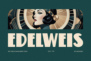 Edelweis - Sans Serif Typeface, a Sans Serif Font by Imoodev
