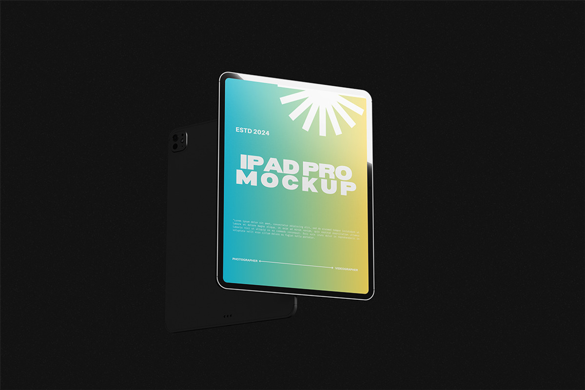 iPad Pro Mockup, an iPad Mockup by HanaSaka_Studio (Photo 2 of 5)