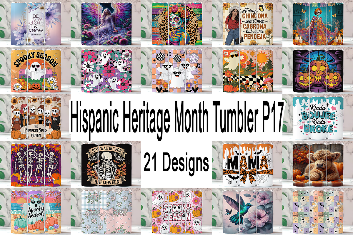 Hispanic Heritage Month Tumbler P17, an Object Graphic by LamanAzalea (Photo 1 of 22)