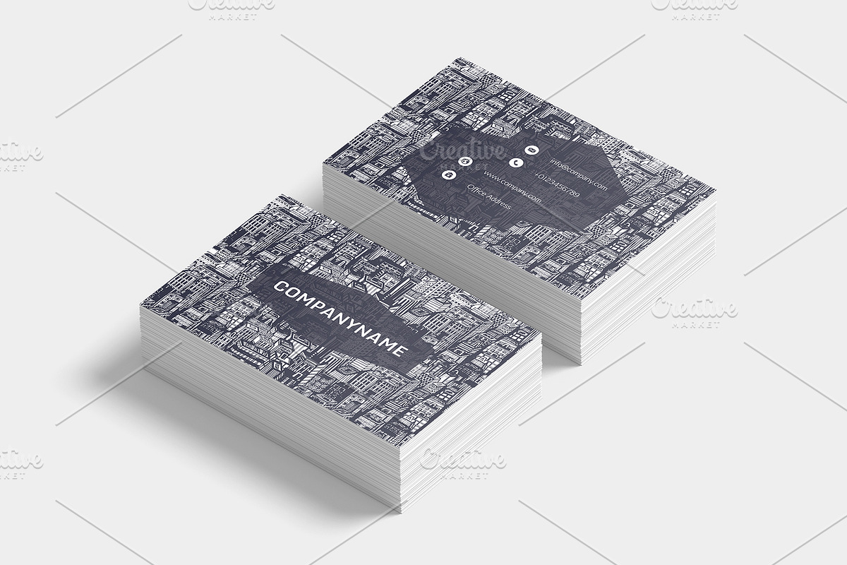Real Estate Business Cards, a Business Card Template by IRSYART (Photo 3 of 6)