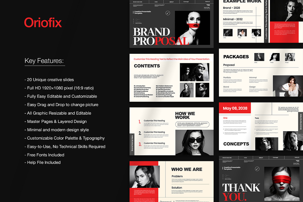 Brand Proposal Presentation Template, a Presentation Template by Oriofix (Photo 2 of 7)