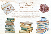 Authentic Cozy Witch Cottage Clipart, a Seasonal Illustration by ArtCreationsDesign (Thumbnail 10 of 23)