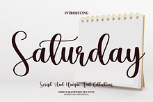 Saturday | Script Font