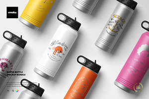 Water Bottle Mockup Bundle