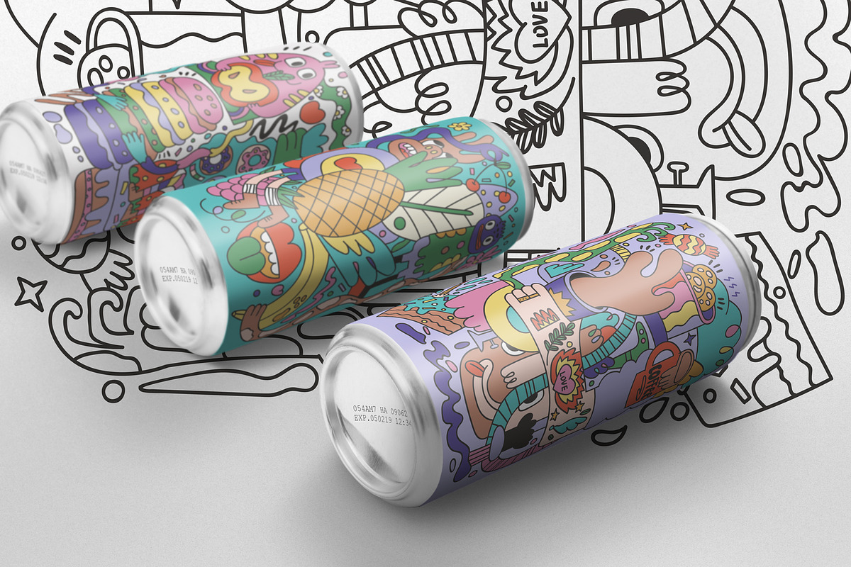 Fast Food Doodles. Vector and raster, a Food Illustration by Oliana Moroz (Photo 22 of 25)
